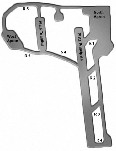 Illustration of the runways at Milan-Linate Airport. Photo by Simon Spruck.