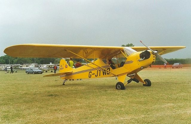 A different Taylor Cub built in 1937 photographed by Alan D R Brown at Wellesbourne G-JTWO 