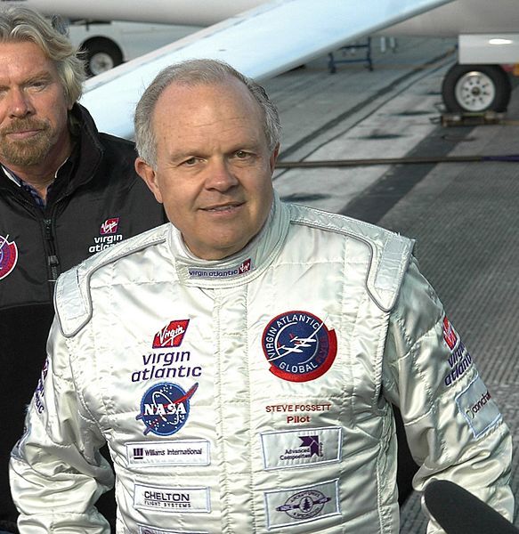 Pilot Steve Fossett by NASA photographer Kim Shiflett