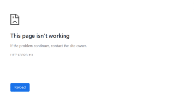 418 Error Code Fear of Landing – I am a teapot