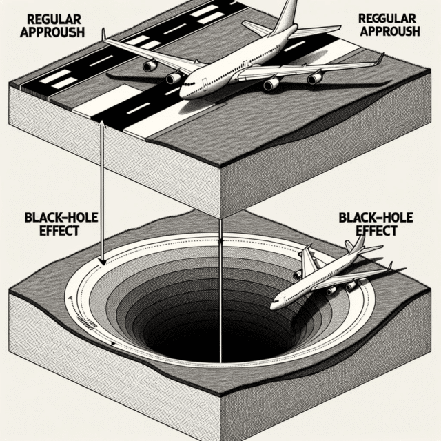 black hole illusion landing